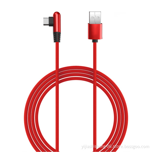 New Product 90 Degree Wire Data Sync USB Cable for Type C